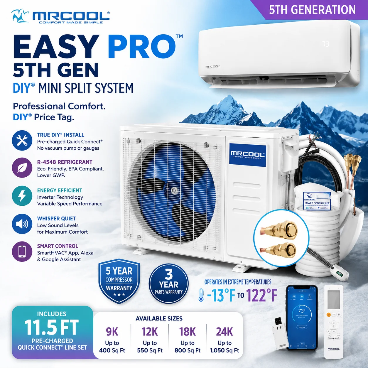 MRCOOL Easy Pro DIY equipment; manufacturer image